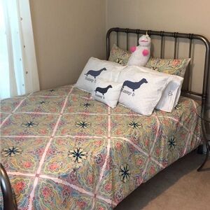 Pottery Barn Penelope Medallion Paisley Duvet Cover & 2 Euro Shams - Queen